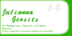 julianna geosits business card
